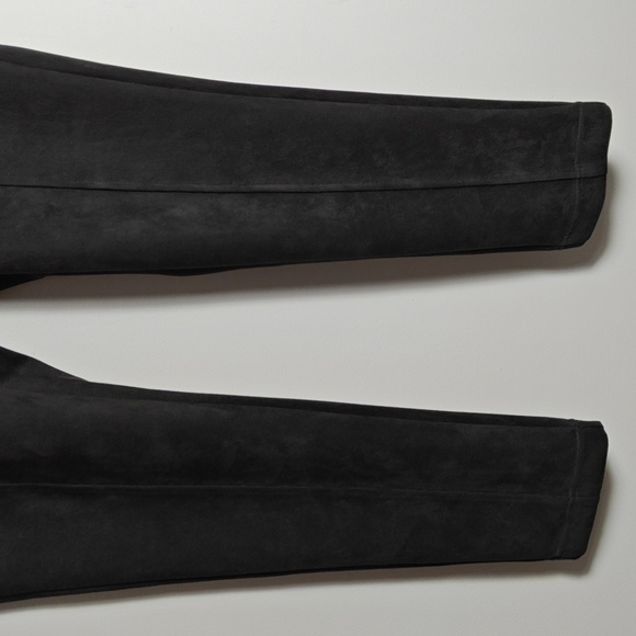 ANDREW MARC High Rise Faux Suede Ankle Pant Leggings Size Large - Picture 2 of 16